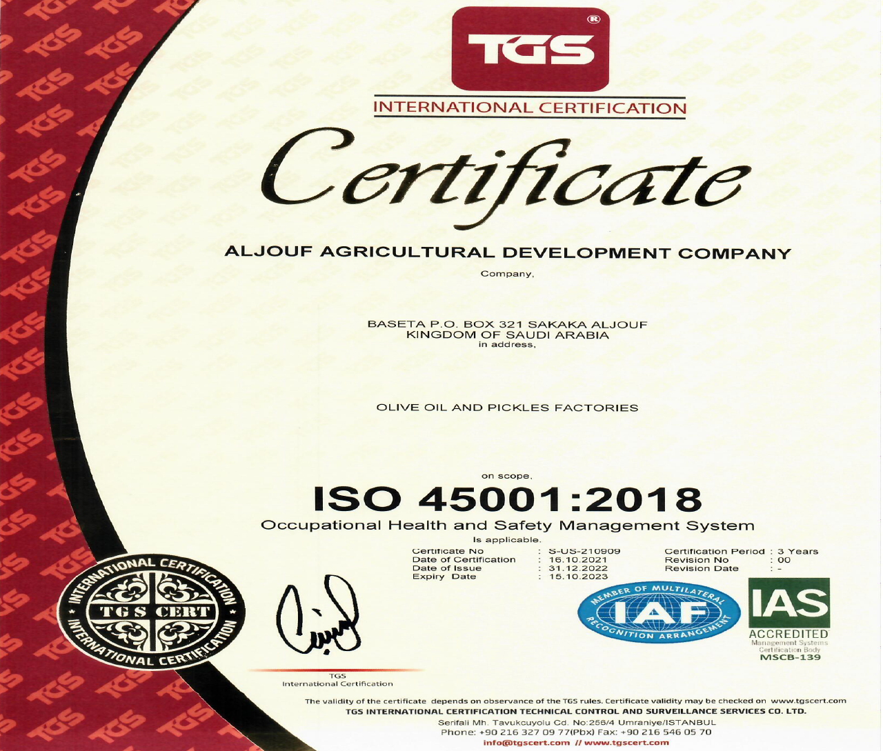 Certificate 10