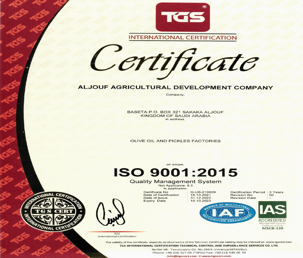Certificate 11